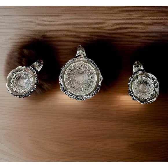 Antique 1912 Ruby Red Flash Glass Souvenir Mugs - 3 A.G. Stewart Personalized - Picture 6 of 6